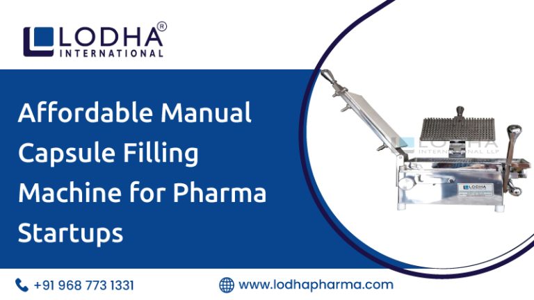 Affordable Manual Capsule Filling Machine for Startups
