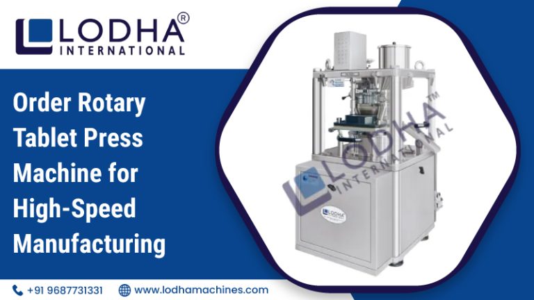 Order Rotary Tablet Press Machine for High-Speed Manufacturing