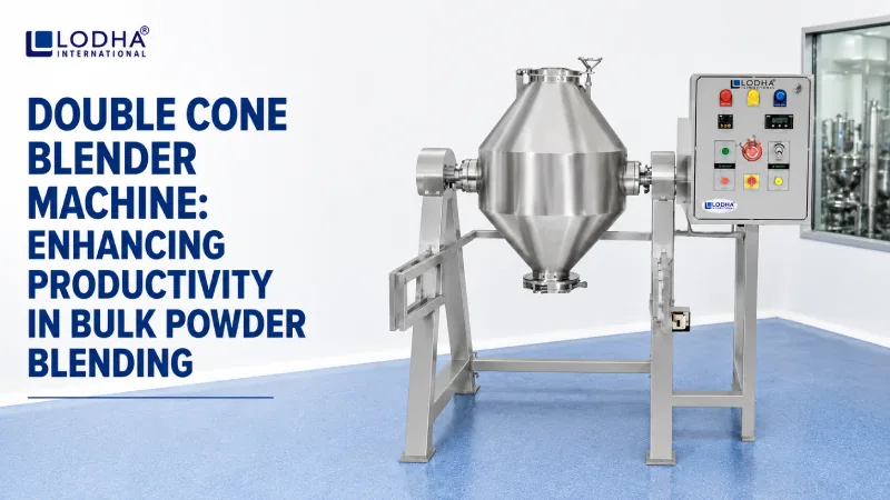 Double Cone Blender Machine Enhancing Productivity in Bulk Powder Blending