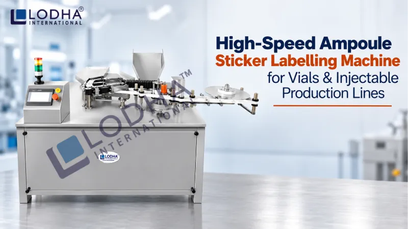 High-Speed Ampoule Sticker Labelling Machine for Vials & Injectable Production Lines